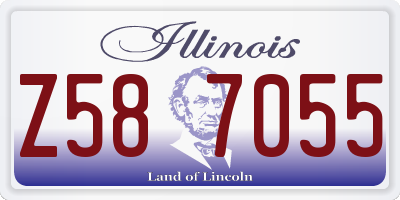 IL license plate Z587055