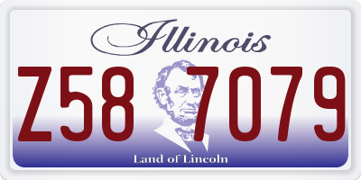 IL license plate Z587079