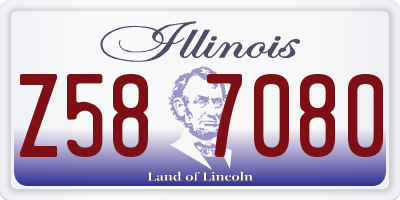 IL license plate Z587080