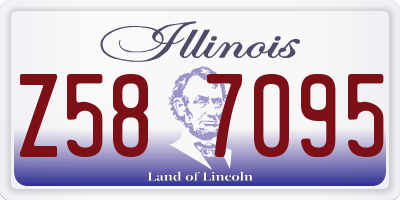 IL license plate Z587095