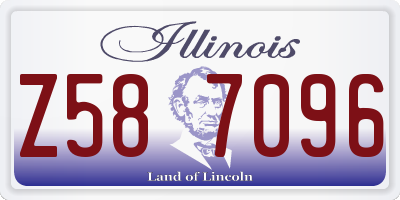 IL license plate Z587096