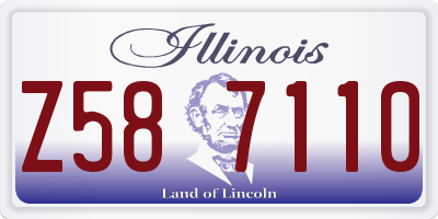 IL license plate Z587110