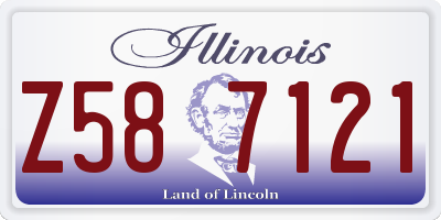 IL license plate Z587121