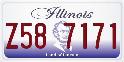 IL license plate Z587171