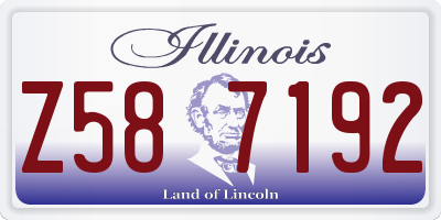 IL license plate Z587192