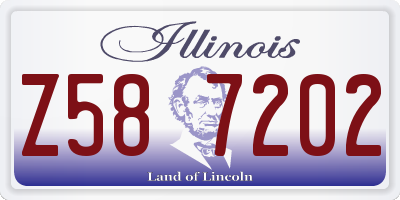 IL license plate Z587202
