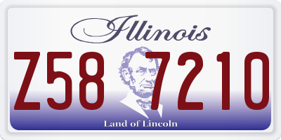 IL license plate Z587210