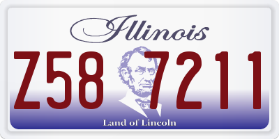 IL license plate Z587211