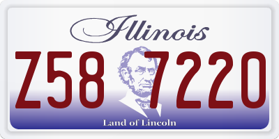 IL license plate Z587220