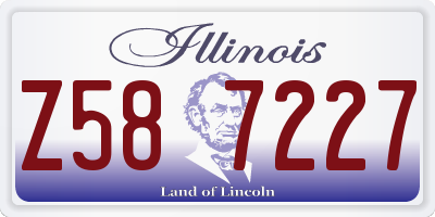 IL license plate Z587227