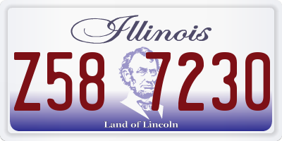 IL license plate Z587230