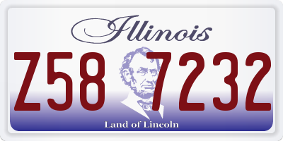 IL license plate Z587232