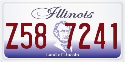 IL license plate Z587241