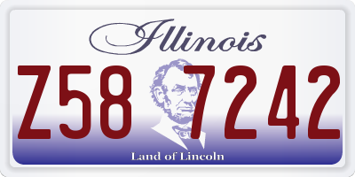 IL license plate Z587242