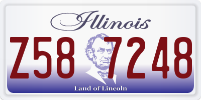 IL license plate Z587248