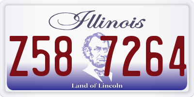 IL license plate Z587264