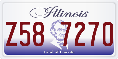 IL license plate Z587270