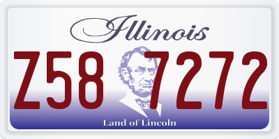 IL license plate Z587272