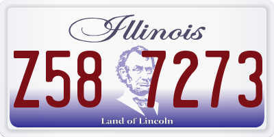 IL license plate Z587273