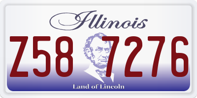 IL license plate Z587276