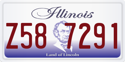 IL license plate Z587291