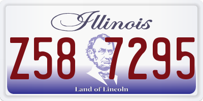 IL license plate Z587295
