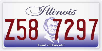 IL license plate Z587297