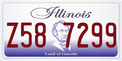 IL license plate Z587299