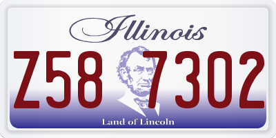 IL license plate Z587302