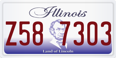 IL license plate Z587303