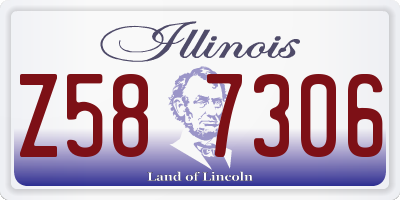 IL license plate Z587306