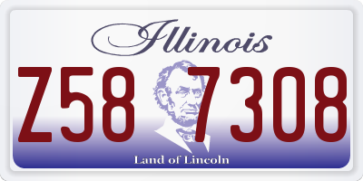 IL license plate Z587308