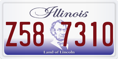 IL license plate Z587310
