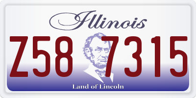 IL license plate Z587315