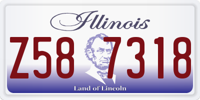 IL license plate Z587318