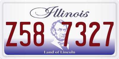 IL license plate Z587327