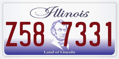 IL license plate Z587331