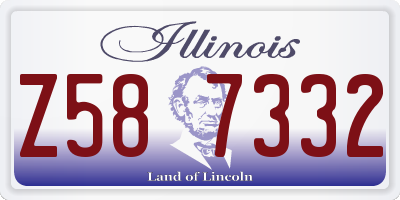 IL license plate Z587332