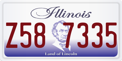 IL license plate Z587335