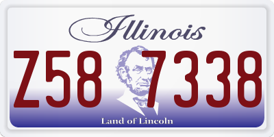 IL license plate Z587338