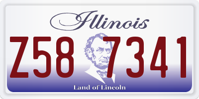 IL license plate Z587341