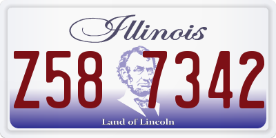 IL license plate Z587342