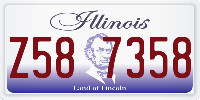 IL license plate Z587358