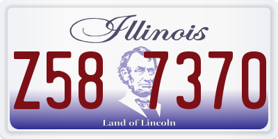 IL license plate Z587370