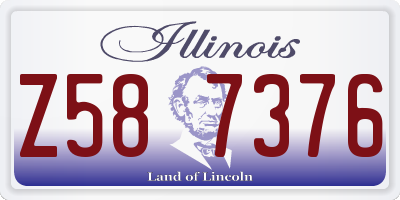 IL license plate Z587376