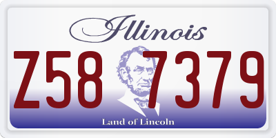 IL license plate Z587379