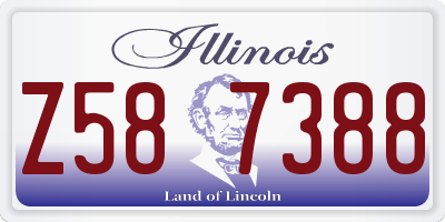 IL license plate Z587388