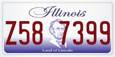IL license plate Z587399