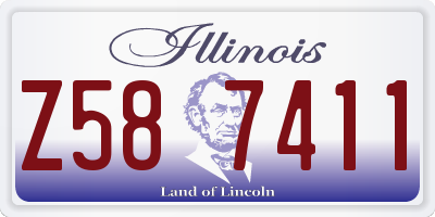 IL license plate Z587411