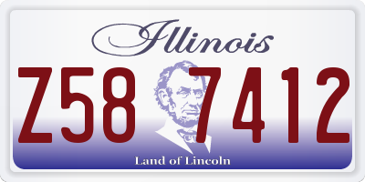 IL license plate Z587412